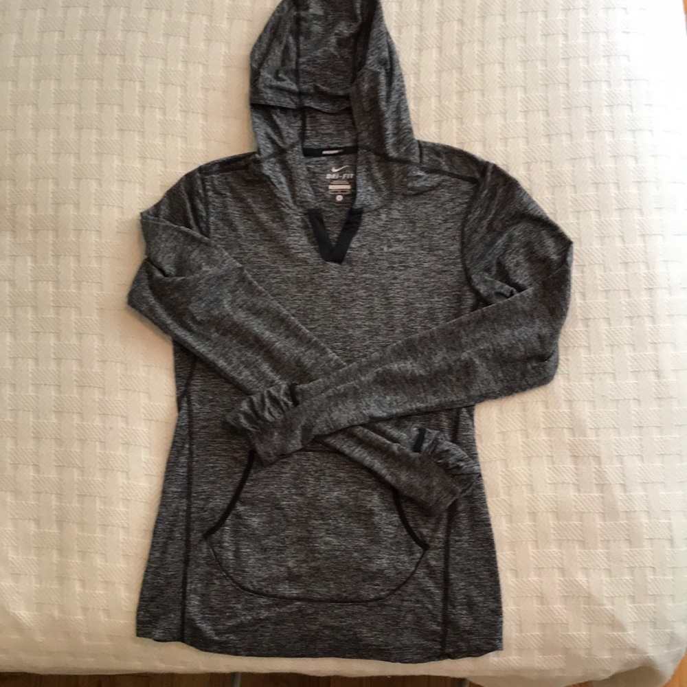 Women’s charcoal gray, Nike Dri-Fit hoodie size S
